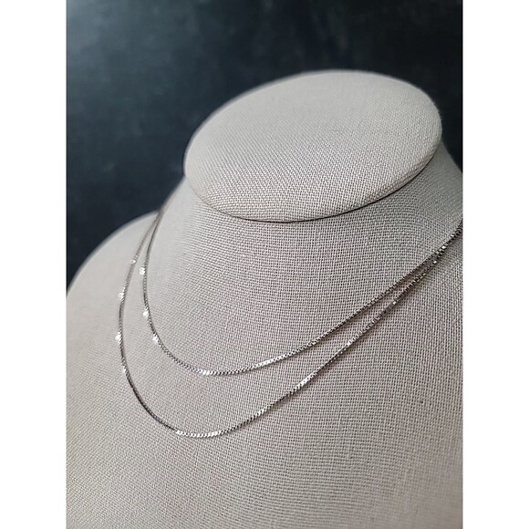 Italy 925 Sterling Silver Chain Necklace Vintage - Picture 5 of 10